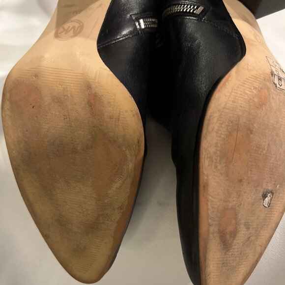 Black Leather Ankle Boot - Picture 4 of 7